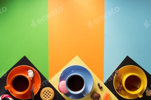 Preview: cup of coffee, tea and cacao