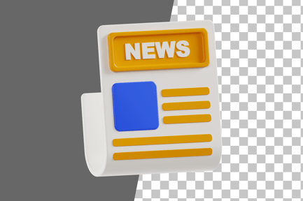 Vorschau: 3D-Symbol für Zeitungen