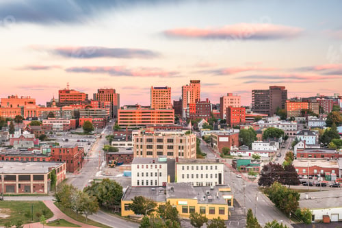 Preview: Portland, Maine, USA downtown skyline