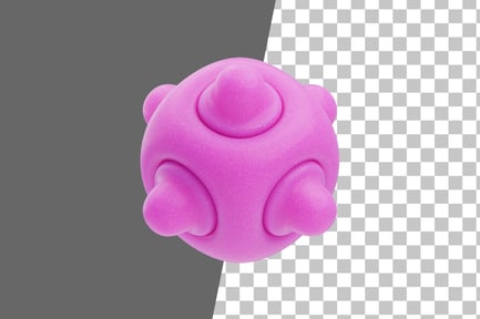 Preview: Rounded Spike Orb 3D Icon