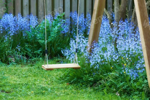 Preview: Bluebells in our informal garden