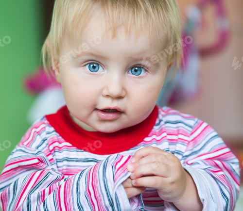Preview: blue-eyed toddler
