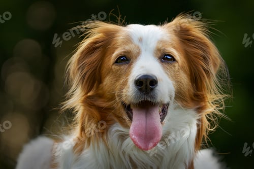 Preview: Selective focus shot of an adorable Kooikerhondje dog