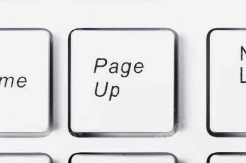 Preview: close up of a white computer keyboard