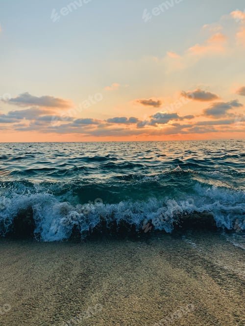 Preview: beautiful sunset at sea