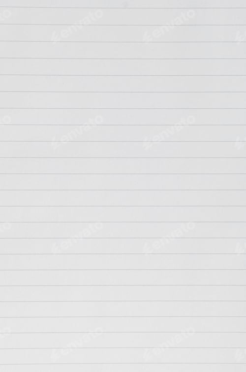 Preview: Lined White Paper Background for Writing or Design