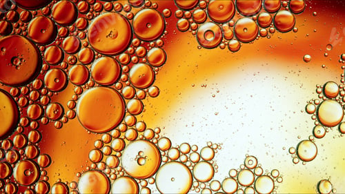 Preview: Abstract Colorful Food Oil Drops Bubbles and spheres Flowing on Water Surface