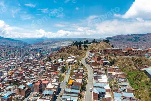 Preview: Top view of bolivian suburbs