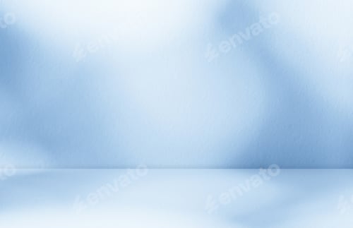 Preview: Background blue wall texture for winter cosmetic product presentation,Studio kitchen interior room