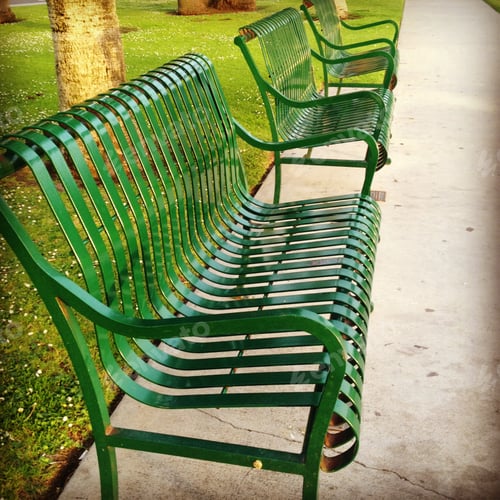 Preview: Green benches in Santa Monica