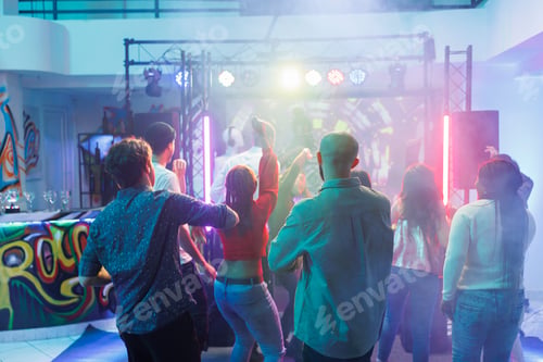 Preview: People partying and having fun in club