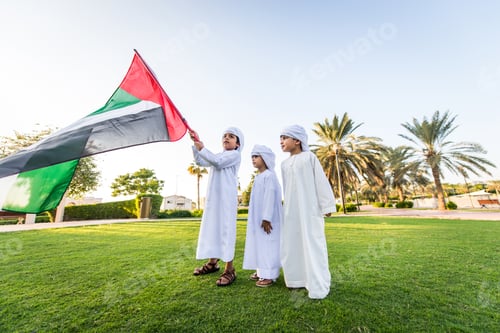 Preview: Group of middle eastern kids in Dubai