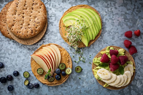 Preview: Wholegrain bread with variety of toppings