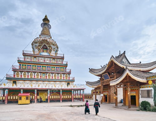 Preview: Wu Tun Temple, Tongren, Qinghai Province, China