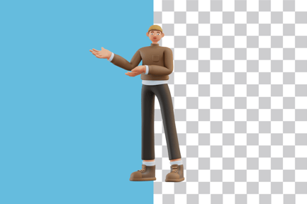 Preview: Man Presenting Something