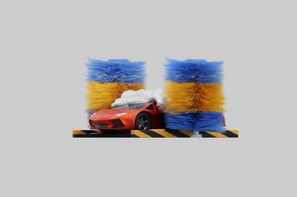 Preview: Car wash machine with sportscar