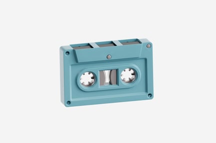 Preview: 3D Retro Cassette Tape Illustration