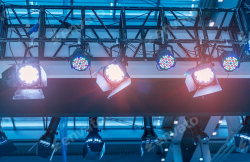 Preview: Led Light On Mall Roof.