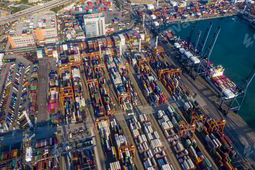 Preview: Kwai Tsing, Hong Kong, 12 February 2019: Container Terminals in Hong Kong