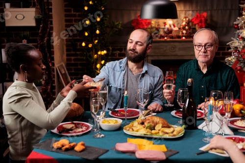 Preview: Diverse friends gathering at home