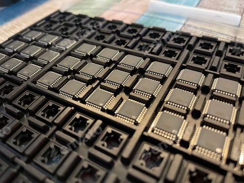Preview: Closeup of integrated ic chips