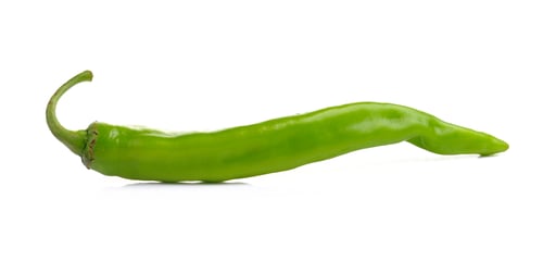 Preview: Green peppers isolated on white background