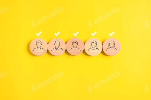 Preview: education icon and graduate cap concept. person graduation icon. High quality photo