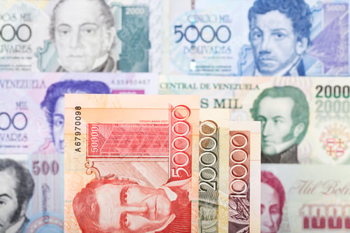 Preview: Bolivar Notes Detail Showing Historical Portraits