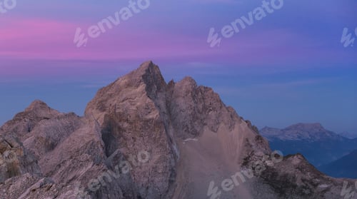 Preview: Pink sunrise in the mountains