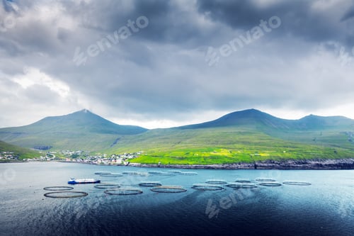 Preview: Dramatic morning view on Sandavagur village