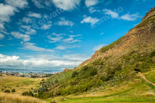 Preview: Summer view from mountain to Edinburgh Leith Docks