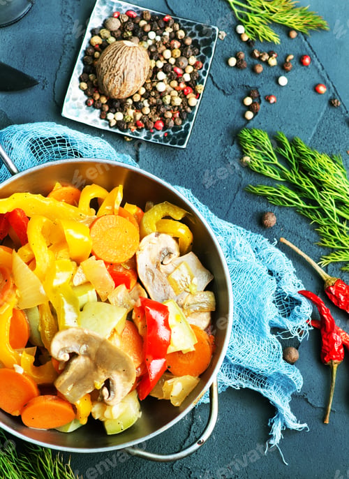 Preview: fried vegetables