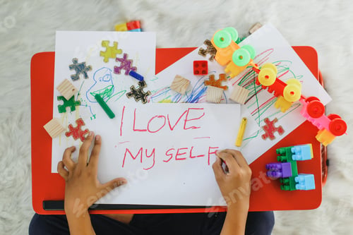 Preview: Kids Writing I Love My Self
