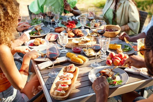 Preview: Festive Table at Outdoor Dinner Party