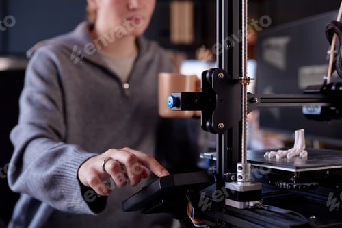 Preview: Operating 3D Printer in Modern Workspace Setting