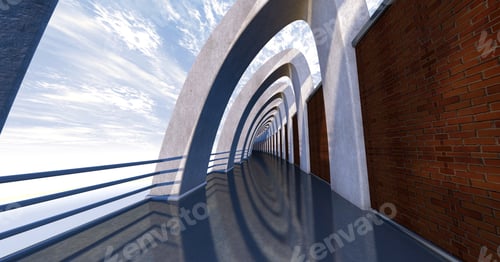 Preview: Visualization of an endless sky bridge