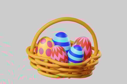 Festive Easter Egg Basket