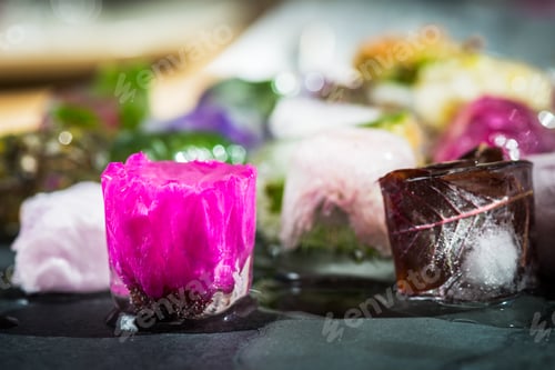 Preview: Frozen Flowers in Ice Cubes