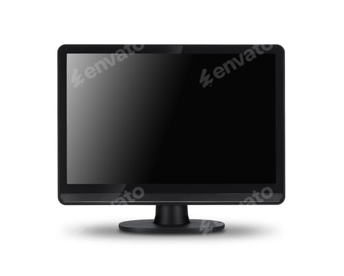 Preview: Modern widescreen lcd tv monitor