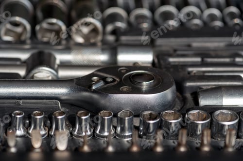 Preview: Set of tools for car repair in box