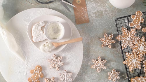 Preview: Christmas cookies on kitchen countertop