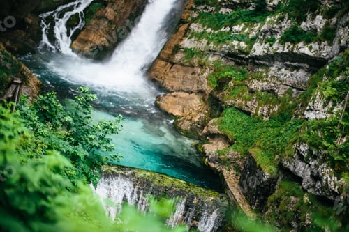 Preview: Savica waterfall at Bohinj Valley, Slovenia