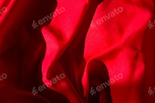 Preview: Heartfelt Textures - Soft Waves of Valentine Red Velvet Red sensual background
