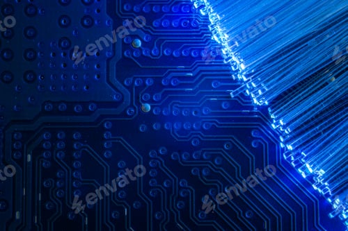 Preview: printed circuit and optical fiber