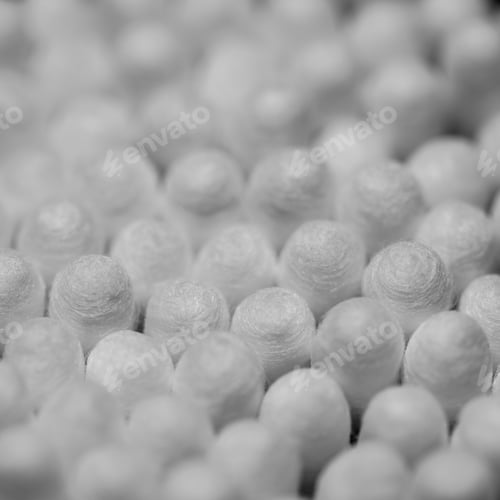Preview: Macro shot of a bunch of ear cotton sticks
