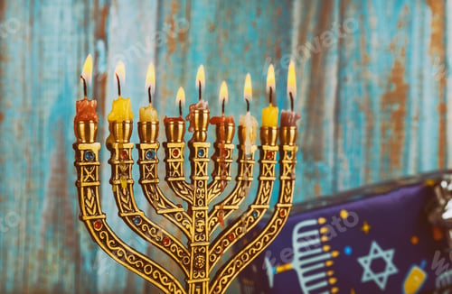 Preview: Jewish Holiday symbol Hanukkah menorah Hanukkah, the Jewish Festival of Lights