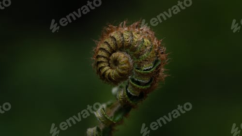 Preview: fern growing in the middle of the woods