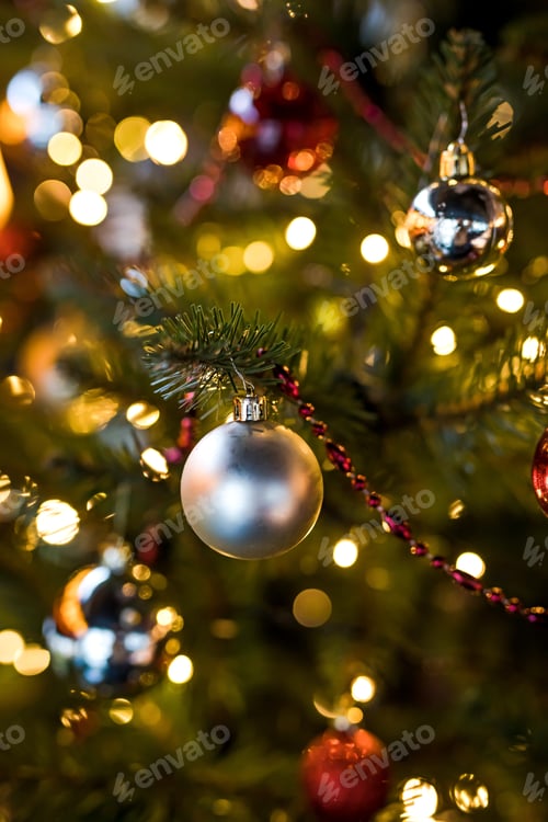 Preview: Elements of a decorated christmas tree