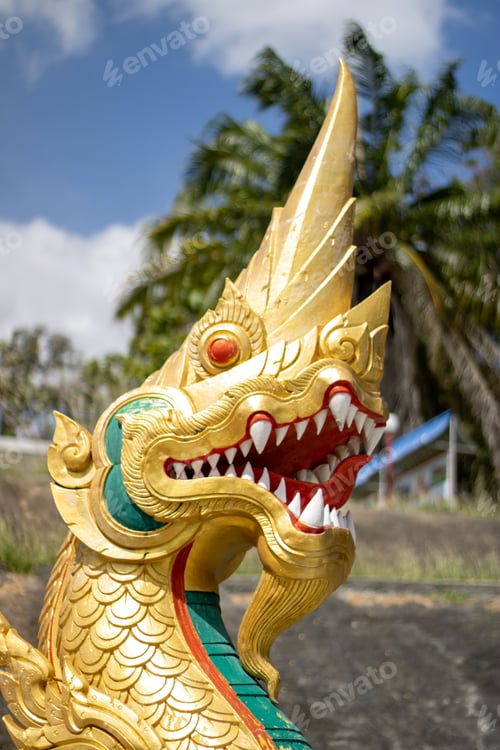 Preview: Dragon Statue Taken In The Town Of Krabi In Thailand