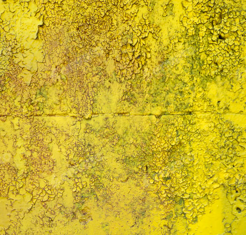 Preview: Weathered yellow painted wall close-up texture